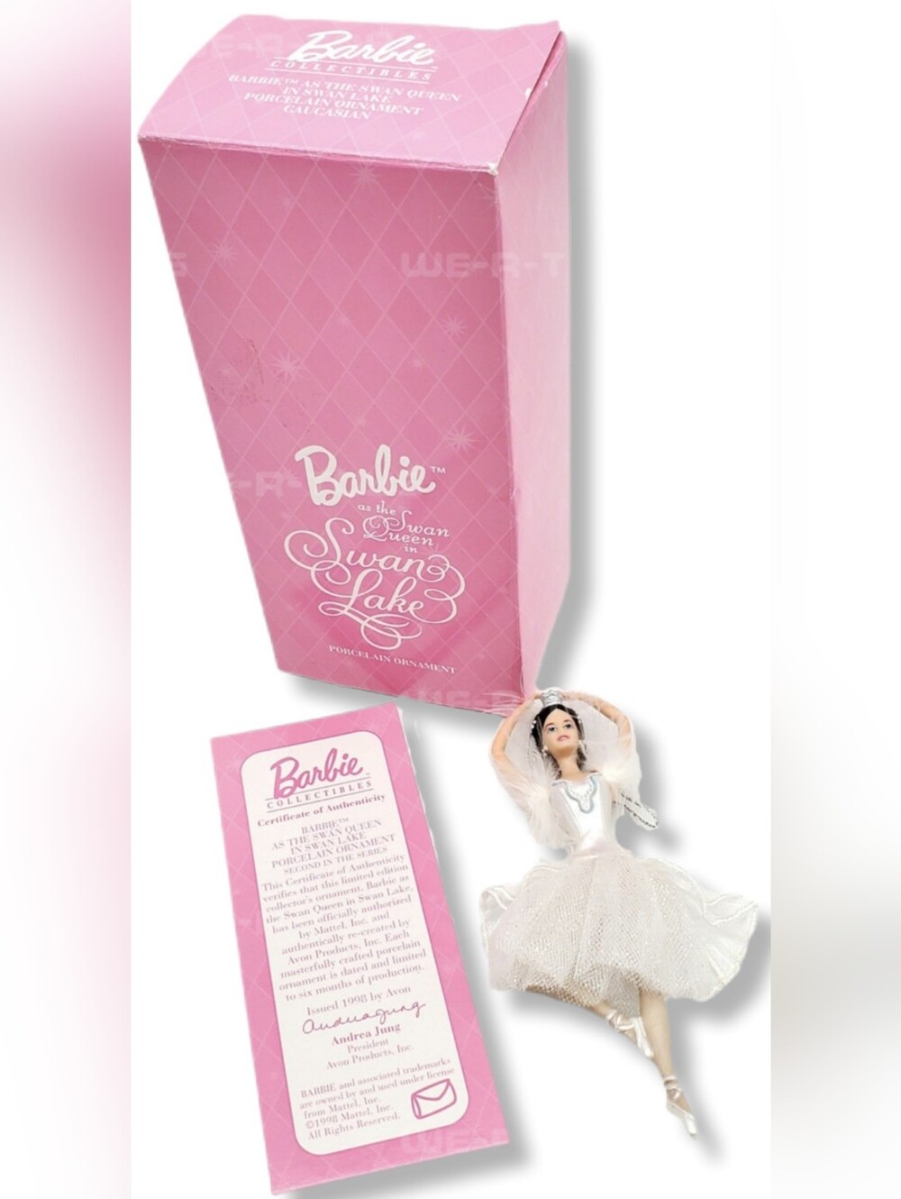 Barbie Swan Lake Ballerina Avon Collector Limited Edition Porcelain Ornament
